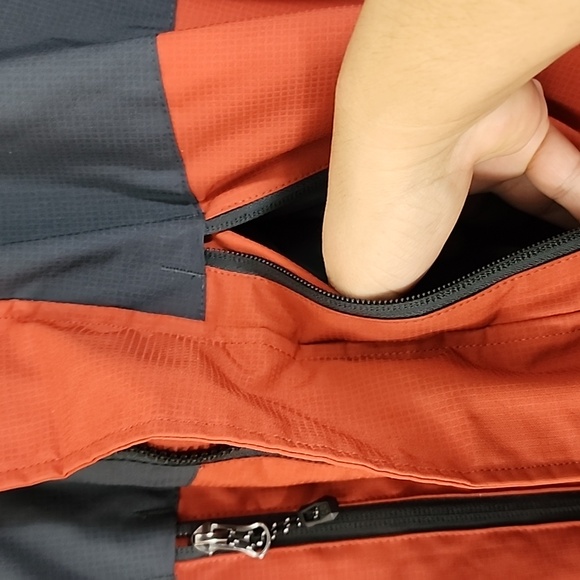 SwissTech men's orange and black jacket with grey fleece lining size XL - Picture 3 of 13